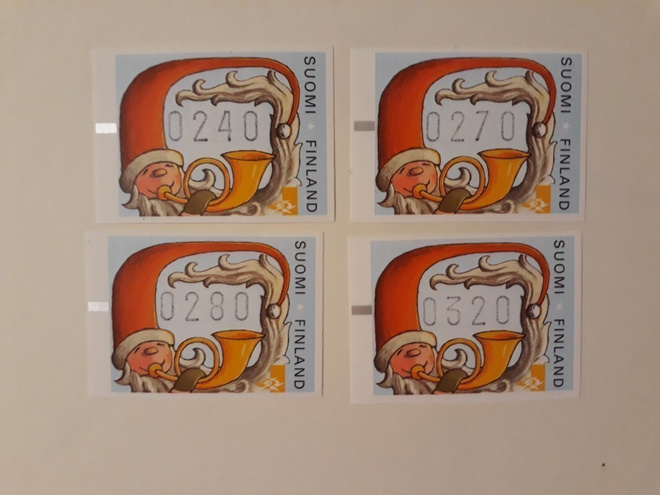 1997  FRAMA ATM33 Tonttu sarja (4)  ++