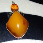 Iso Meripihka riipus honey agge Amber - pikkukuva 1