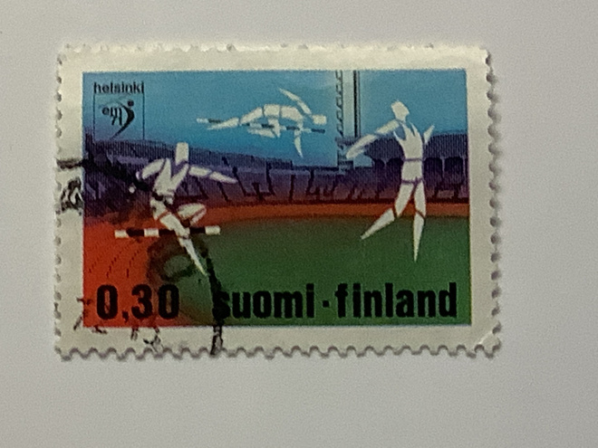 693 / 1971 Yleisurheilun EM- kisat 1/2 o leimattu
