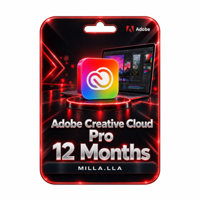 Adobe Creative Cloud Pro 12 kuukautta – vuositilauskoodi