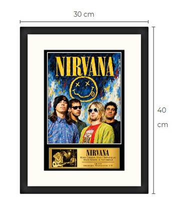 Uusi Nirvana art print kehystetty 30 cm x 40 cm