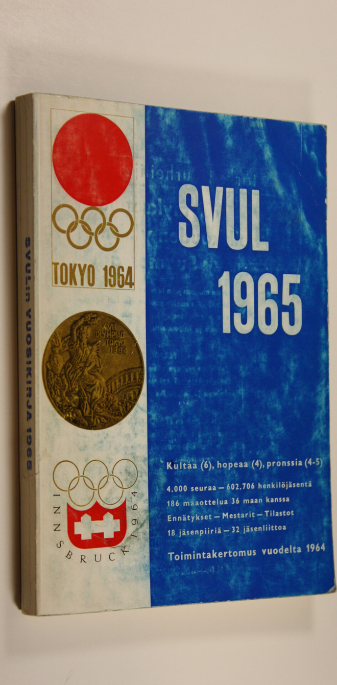 Suomen valtakunnan urheiluliiton vuosikirja 1965  ja SVUL...