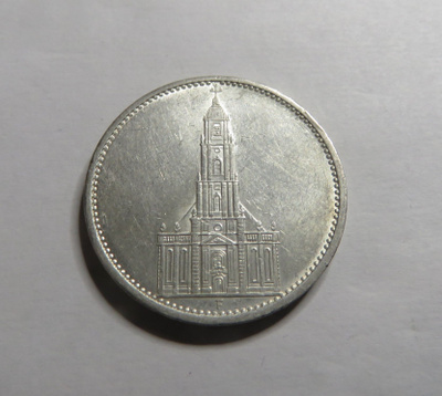 Saksa/third reich 5 mark 1934 F