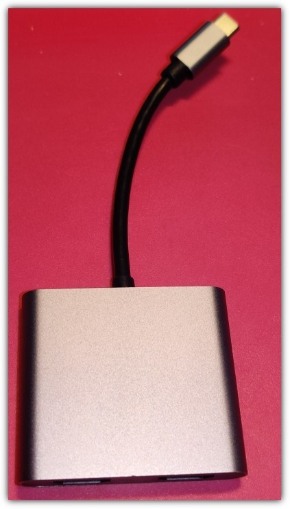 USB-C - HDMIx2 & USB 3.0 & PD -adapteri #29311