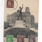 LAHTI: Kaupungintalo ja patsas (postitettu Riikaan 1930) - pikkukuva 1