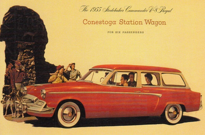 Mainos Conestoga Station Wagon (postikortti)