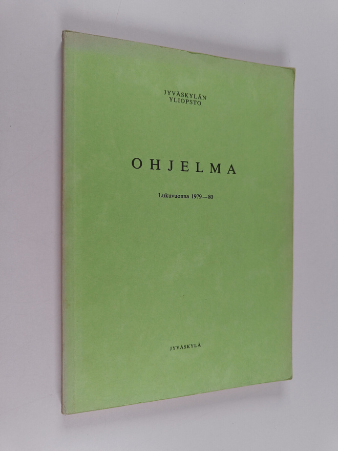 Jyväskylän yliopisto : ohjelma lukuvuonna 1979-80