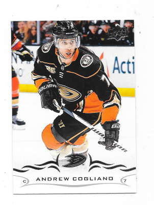 2018-19 Upper Deck #256 Andrew Cogliano , Anaheim Ducks