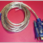 USB A - RS232 DB9 -sarjakaapeli (uros-naaras), 1,5m  #30624 - pikkukuva 1