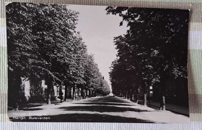Hanko, bulevardi, vanha kulkematon kortti
