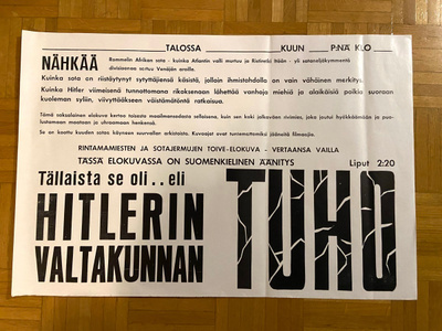 Vanha elokuvajuliste: Hitlerin valtakunnan tuho