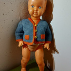 Vanha iso nukke n. 70 cm - pikkukuva 1