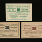Itävalta Notgeld 10, 20, 50 Heller, Winklarn 1920 - pikkukuva 2