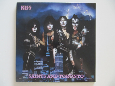Kiss Saints And Toronto Värivinyyli 2 *  LP Juliste ym...