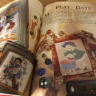 Ristipistomallikirja Childhood Days in Cross Stitch / DMC - pikkukuva 1