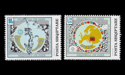 Albania 2493-4 ** Liittyminen ETYK-päätösasiakirjaan (199
