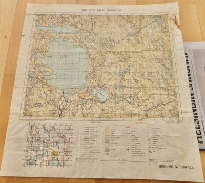 VANHA Armeijan Kartta Suistamo Luov. Alue 1935