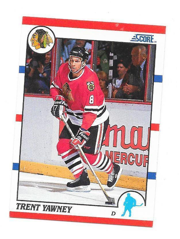 1990-91 Score #292 Trent Yawney Chicago Blackhawks
