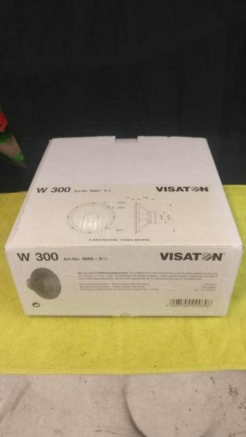 Kaiutielementti visaton W 300 12" käyttämätön.