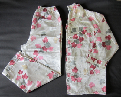 Retro FEMI L naisten pyjama, polyester ja puuvilla