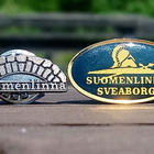 Suomenlinna 2 pinssiä. Halkaisija - 24 ja 18 mm. - pikkukuva 1