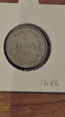 1 markka 1907, Suomi