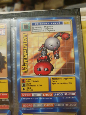 [M] 1999 Bandai Digimon - Non Holo card Bo-64