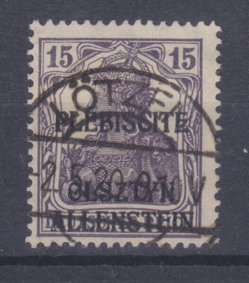 Saksab reich Allenstein 1920  Mi 3