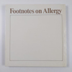 Simon Harper : Footnotes on Allergy (signeerattu, tekijän... - pikkukuva 2