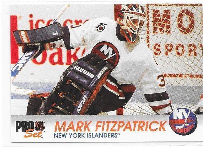 1992-93 ProSet #107 Mark Fitzpatrick NY Islanders MV