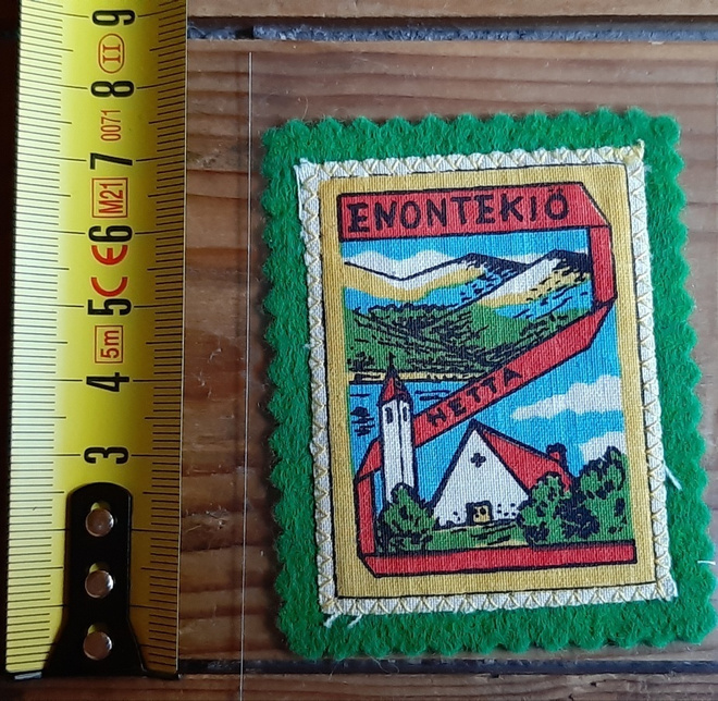 Enontekiö vintage kangasmerkki