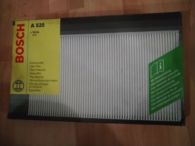 Volvo 850 Raitisilmasuodatin Bosch A535