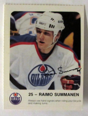 RAIMO SUMMANEN Edmonton Oilers teamset kortti
