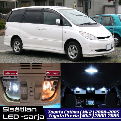 Toyota Estima / Previa (MK2) Sisätilan LED-sarja 13-osaine