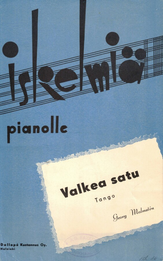 Georg Malmstén: Valkea satu