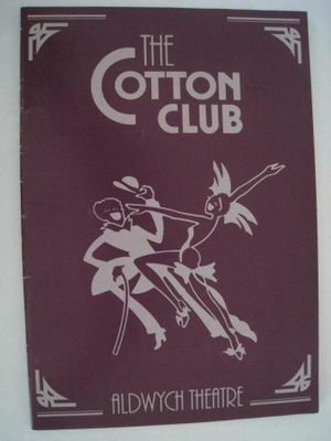 Käsiohjelma The Cotton Club Aldwych Theatre