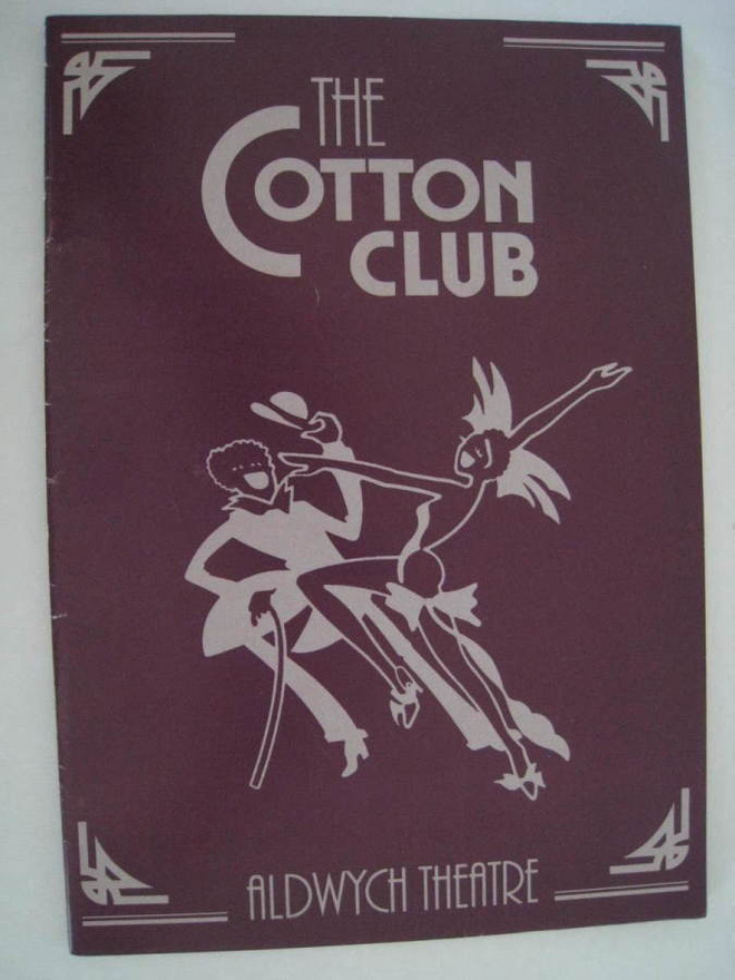 Käsiohjelma The Cotton Club Aldwych Theatre