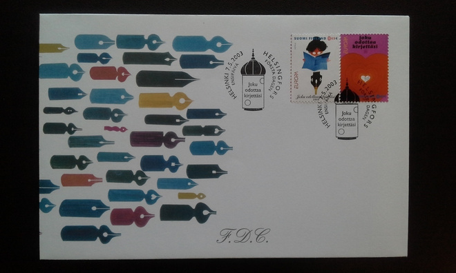 FDC Eurooppa-merkki pari 7.5.2003 LaPe 1656-1657