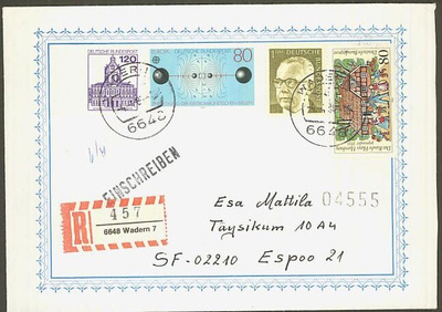 BRD 1984 R-kirje Suomeen