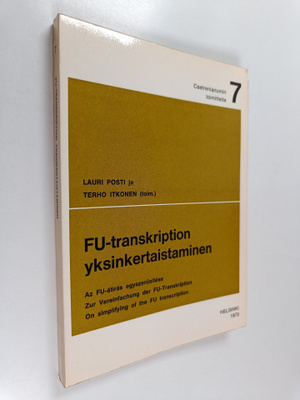 Lauri (toim.) Posti ym. : Fu-transkription yksinkertaista...