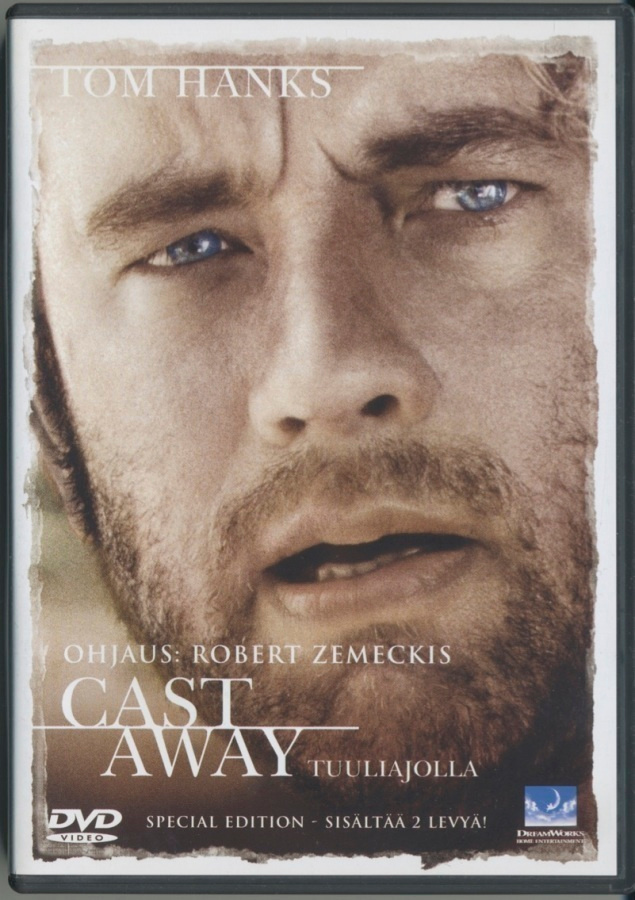 CAST AWAY – Tuuliajolla - Suomalainen 2-DVD 2001 - Tom Hanks