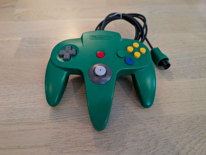 Nintendo 64 ohjain vihreä