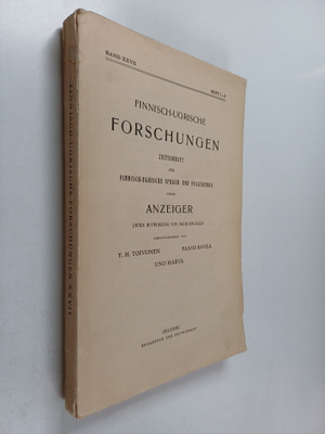 Paavo Ravila ym. : Finnisch-Ugrische forschungen zeitschr...