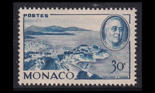 Monaco 323 ** Franklin Rooseveltin kuolema 30 C (1946)