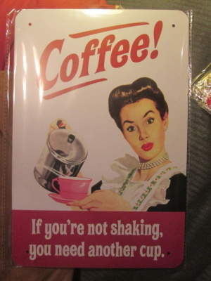 Peltikyltti kahvi Coffee. Vintage style