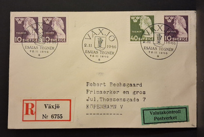 Ruotsi - Fa - 370 - 371 FDC - 1946
