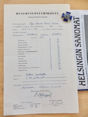 VANHA Ruuvimerkki RUK 48 Hopeaa + Luovari 1940