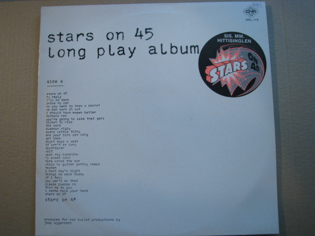 STARS ON 45 - Long Play Album ( volyme 1 )