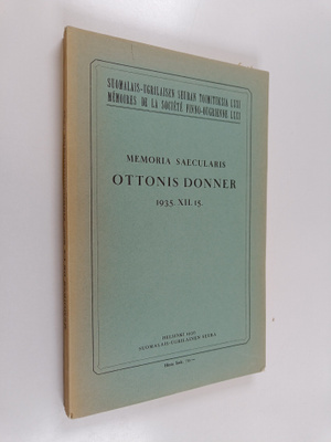 Memoria saecularis Ottonis Donner 1935. XII.15