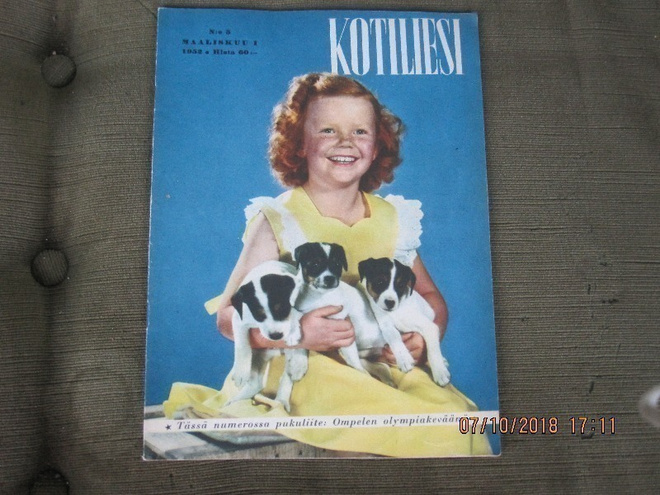 Kotiliesi N.o 5 1952 liite mukana